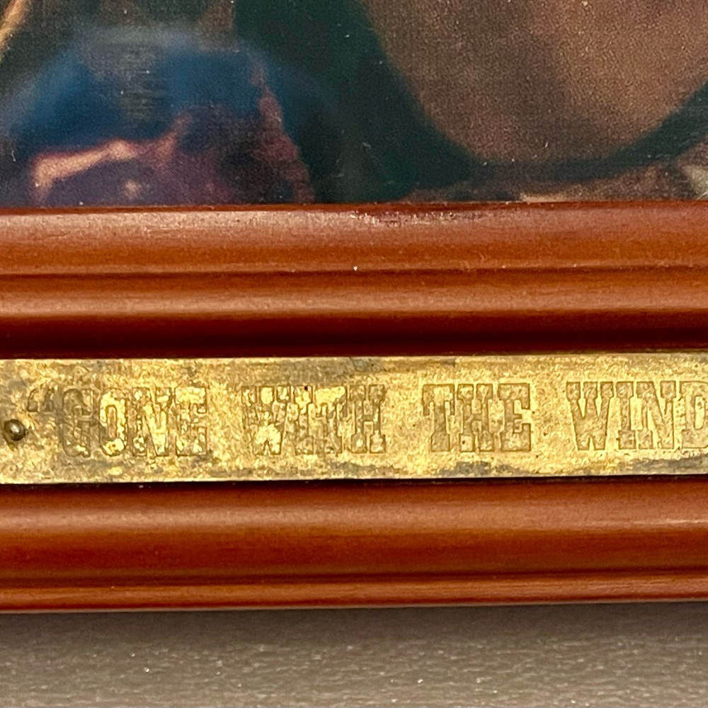 Gone With The Wind Framed Wall Panorama Limited Edition By Bradford Exchange - Picture 5 of 7